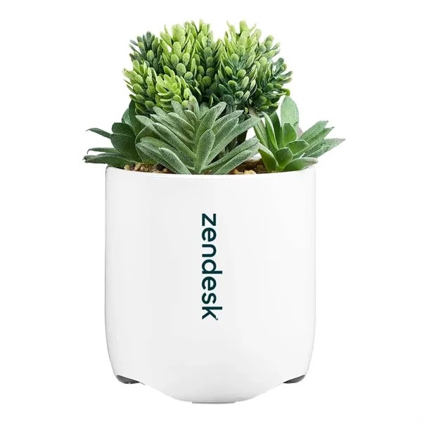 iHome Faux Succulent with USB Charging Station for