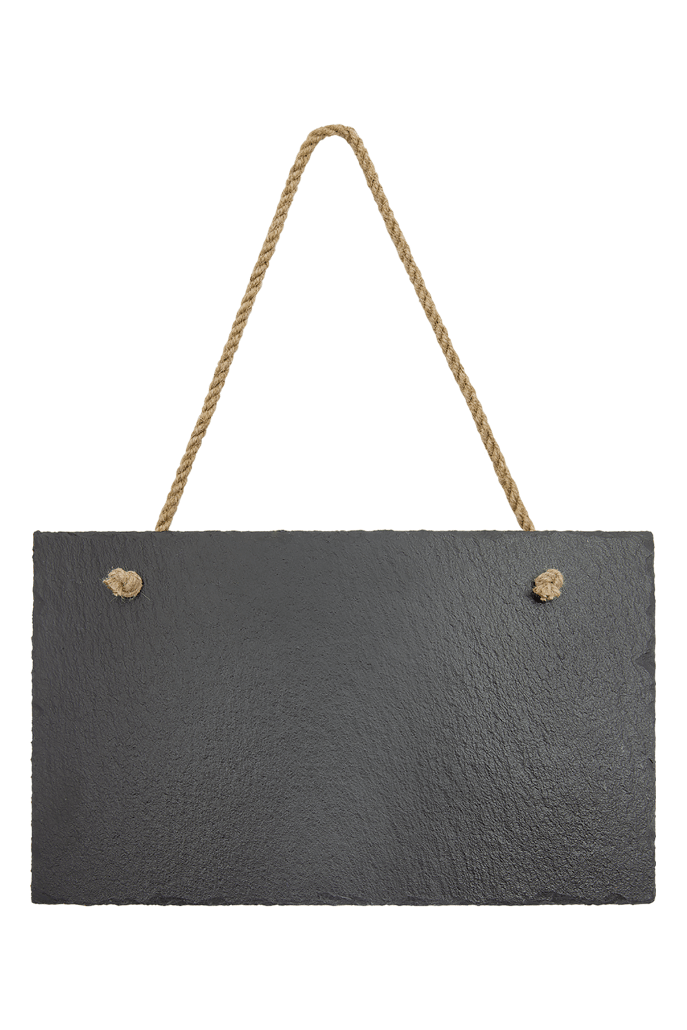 11 3/4" x 7" Rectangle Slate Decor with Hanger String for