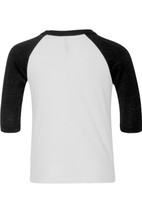 BELLA + CANVAS Toddler Three-Quarter Sleeve Baseball Tee