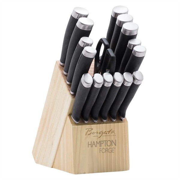 Hampton Forge® Epicure 17 Piece Cutlery Block Set for