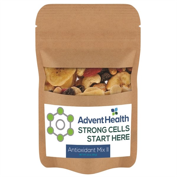 Antioxidant Mix II Healthy Resealable Kraft Window Pouch for