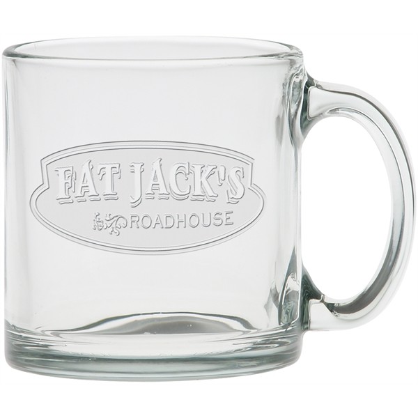 Clear Glass Coffee Mug for