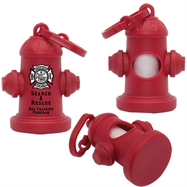 Fire Hydrant Pet Waste Bag Dispenser for