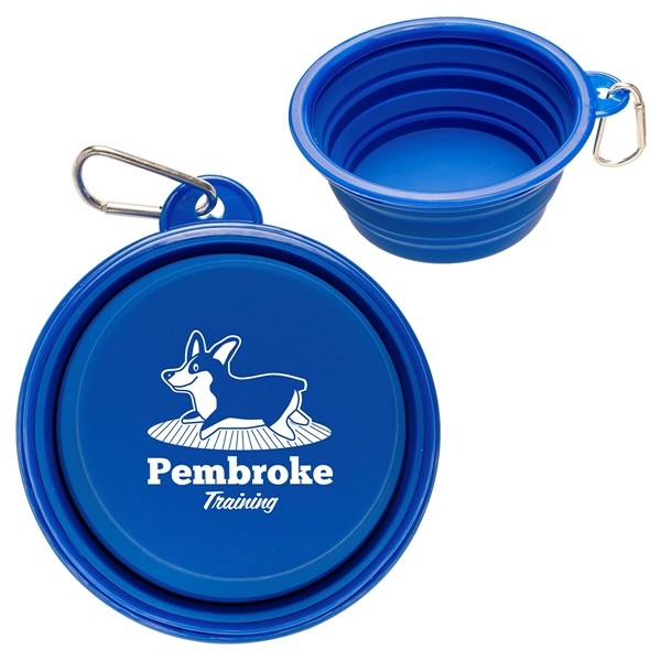 Feed N Go Collapsible Pet Bowl with Carabiner for