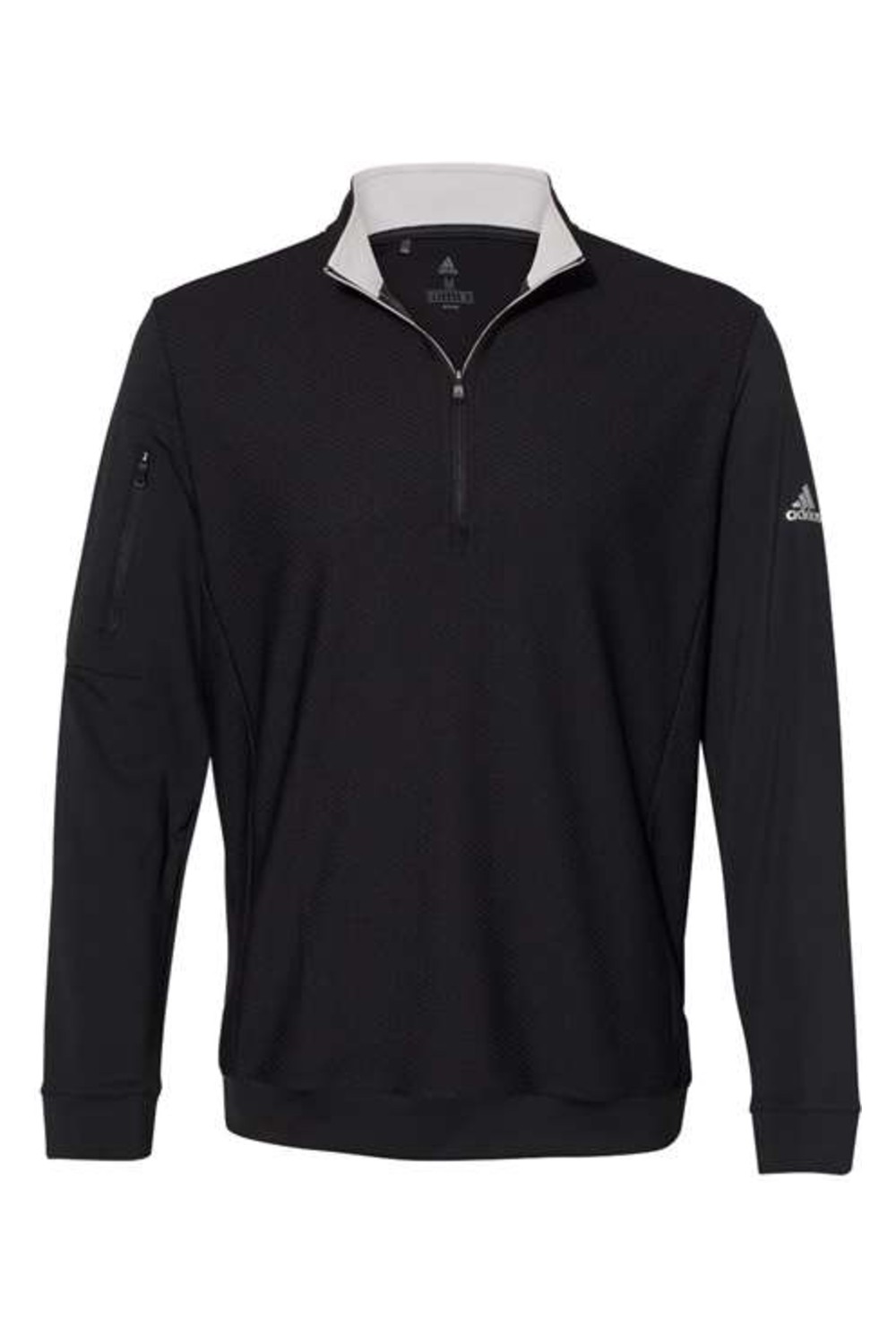 Adidas Performance Textured Quarter-Zip Pullover for