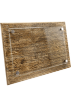 9" x 12" Barnwood Floating Glass Plaque