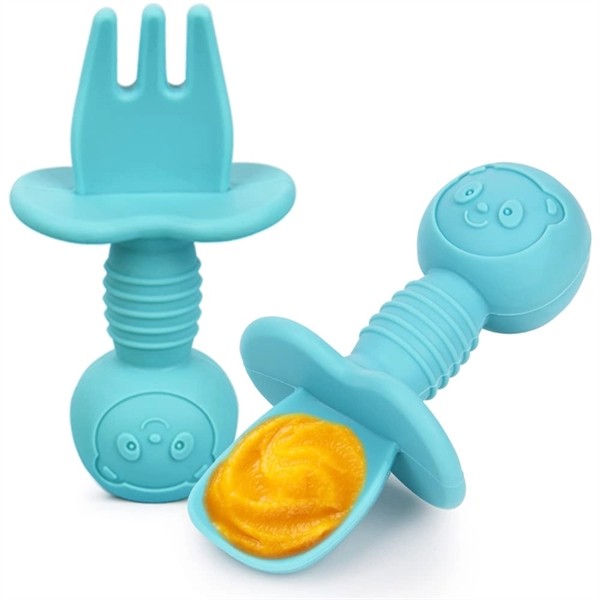 Silicone Baby Forks Spoons for