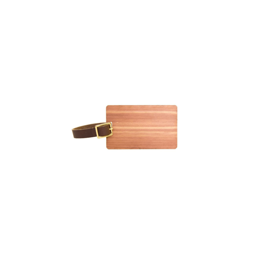 Wooden Luggage Tag for