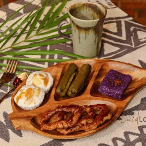 Acacia Condiment Party Leaf Plate for
