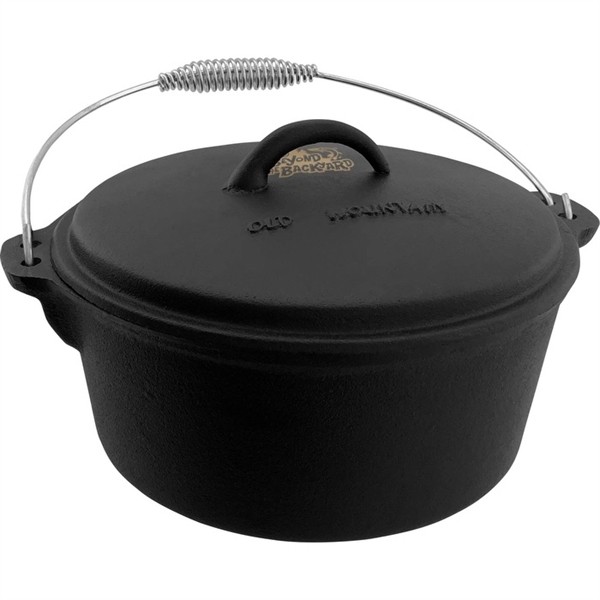 Old Mountain 4.5 Qt Flat Bottom Dutch Oven for