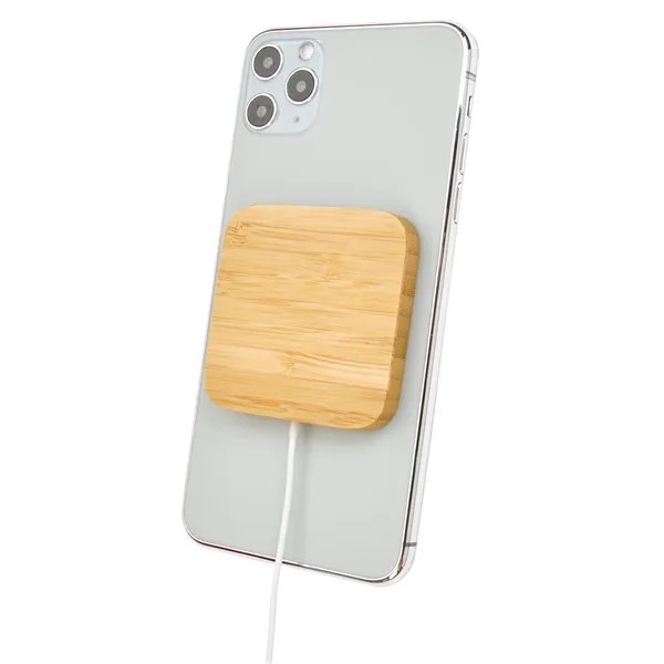 Good Value™ Bamboo Magnet-Hold 15W Wireless Charger for