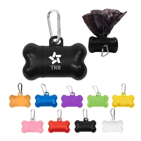 Dog Bone Pet Waste Dispenser with Biodegradable Bags for