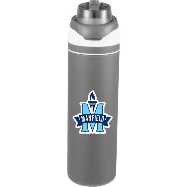 Elvin 28oz Recycled Stainless Flip Straw Bottle for