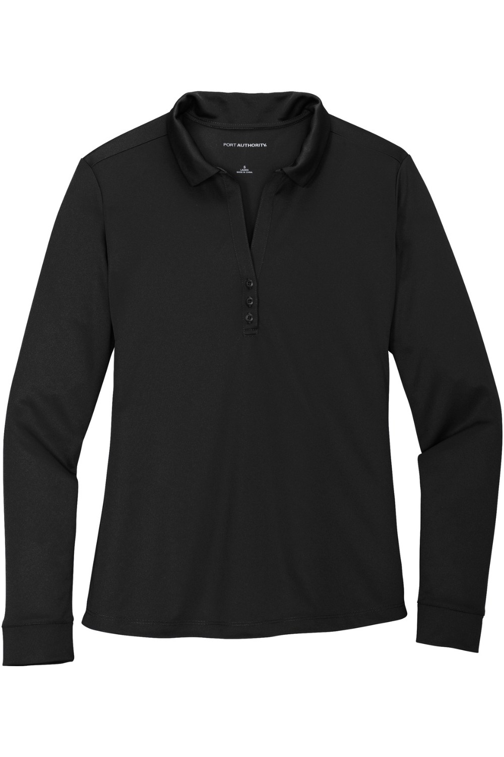 Port Authority Ladies Silk Touch Performance Long Sleeve Polo for