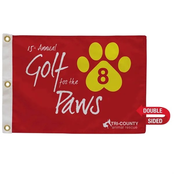 Golf Flag with Canvas Heading Double-Sided for