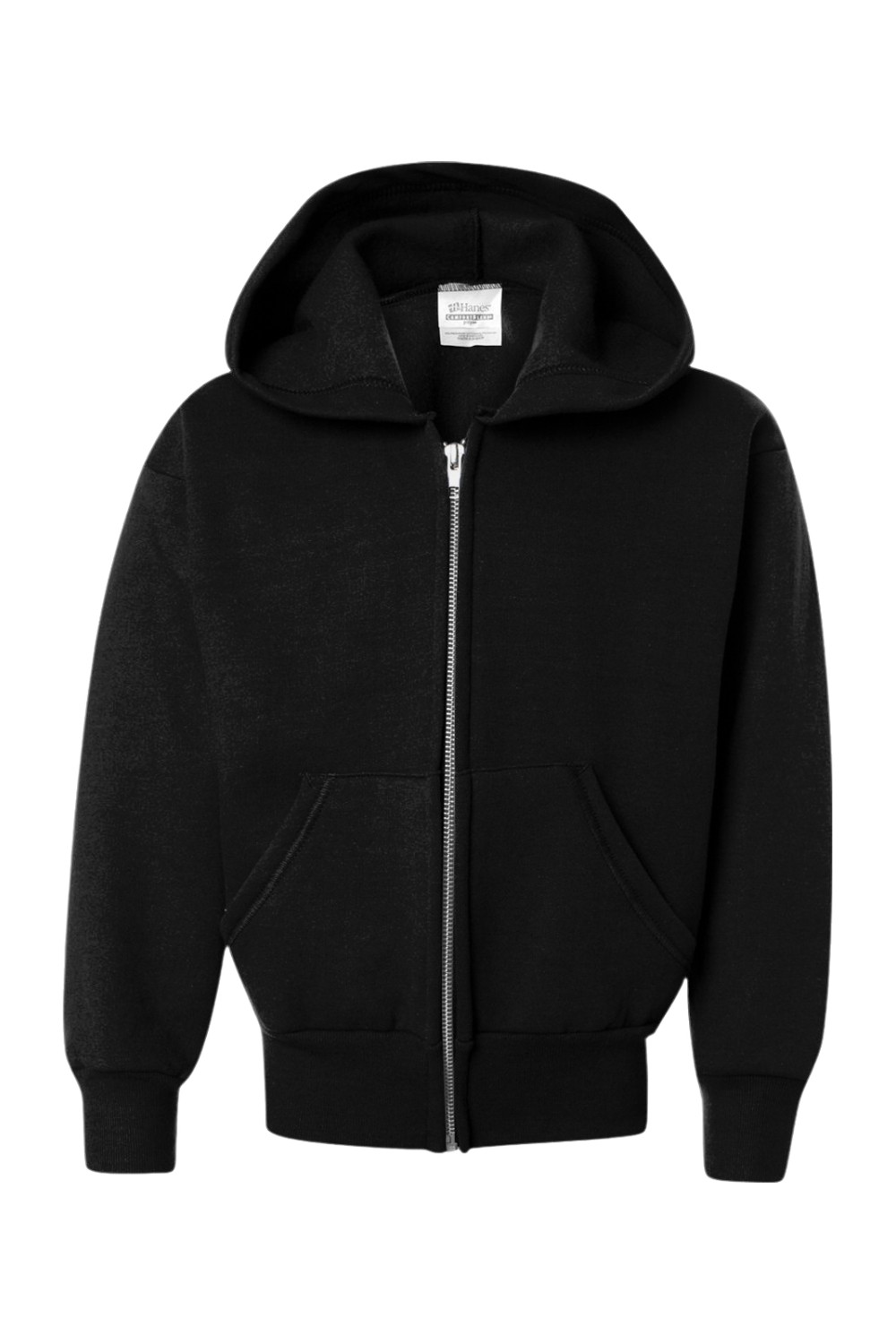 Hanes EcoSmart Youth Full-Zip Hooded Sweatshirt for