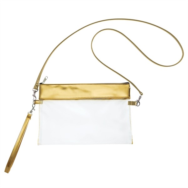Game Day Clear Wristlet Pouch for