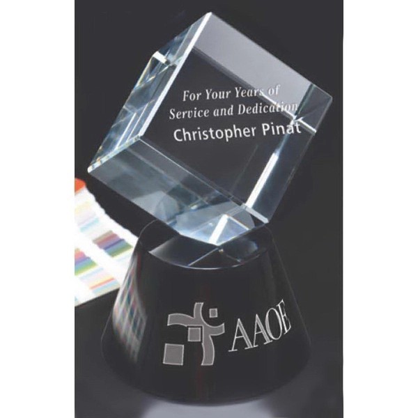 Tilting Cube on Base Award for