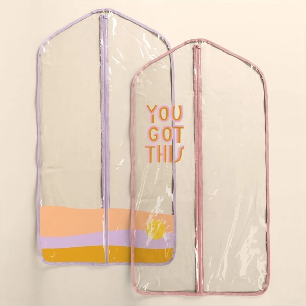 FANCY PANTS ADULT GARMENT BAG - CLEAR VINYL for