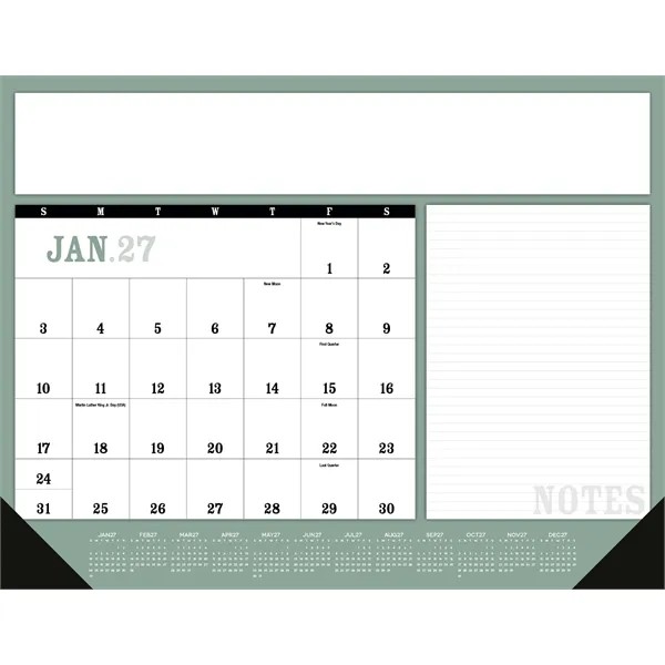 Triumph® Calendars Notes Desk Pad with Vinyl Corners for