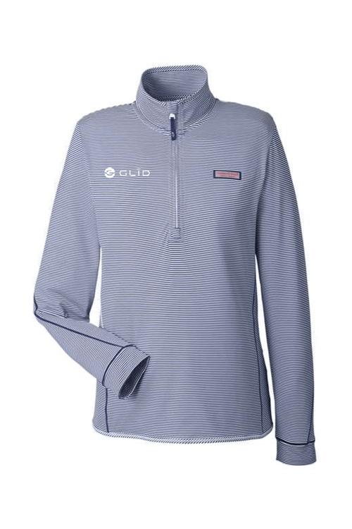 Vineyard Vines Women's Microstripe Sankaty Half-Zip Pullover for