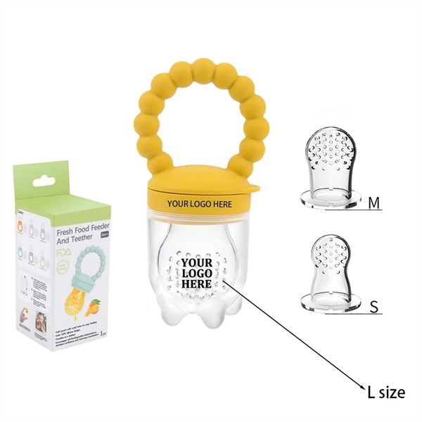 Baby Fruit Food Feeder Pacifier with 3 Different Size Teats for