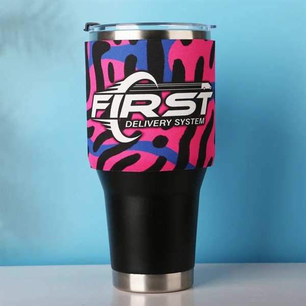 Full Color 40 Oz Neoprene Tumbler Sleeve for