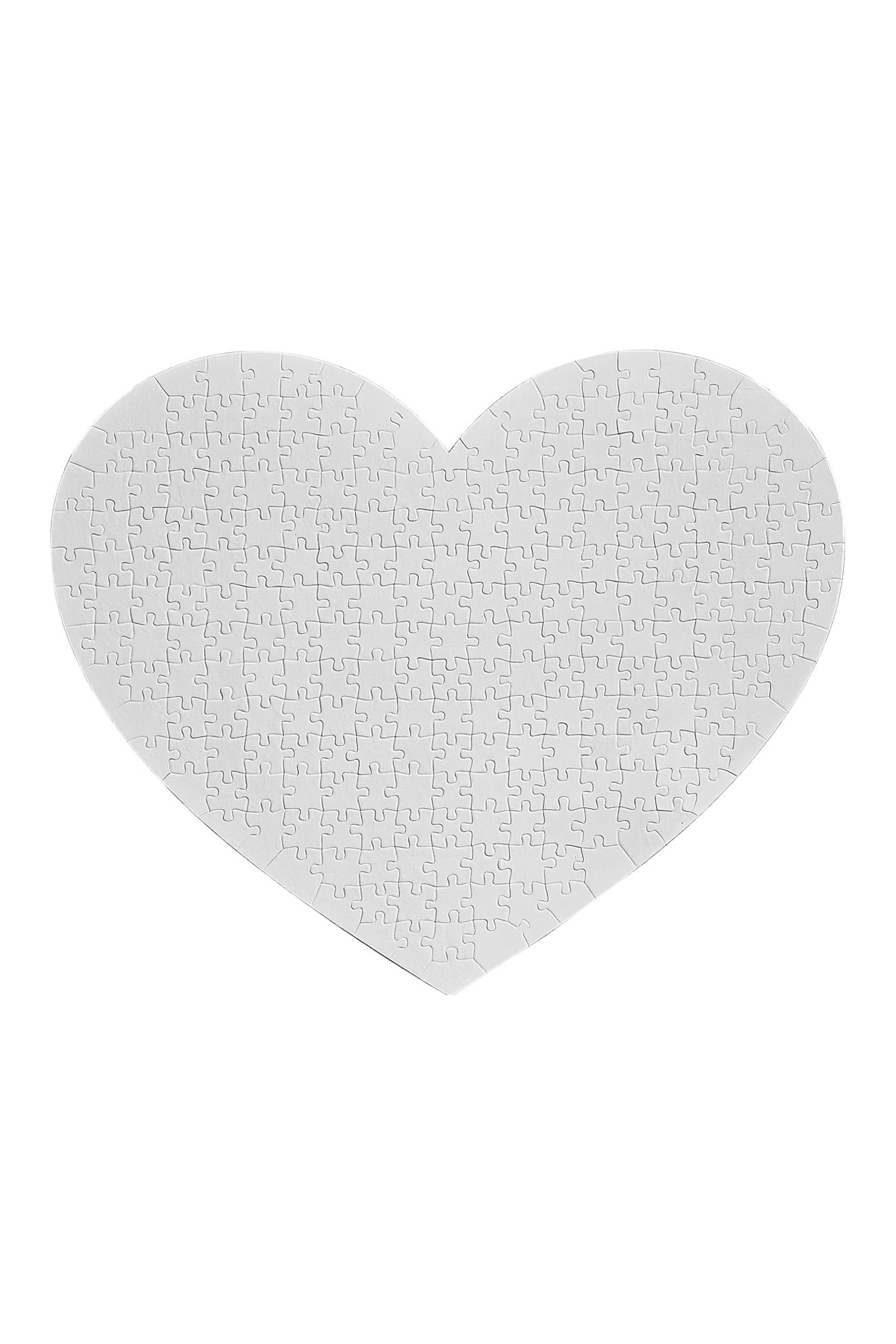 16" x 20" Heart Puzzle with 253 Pieces for