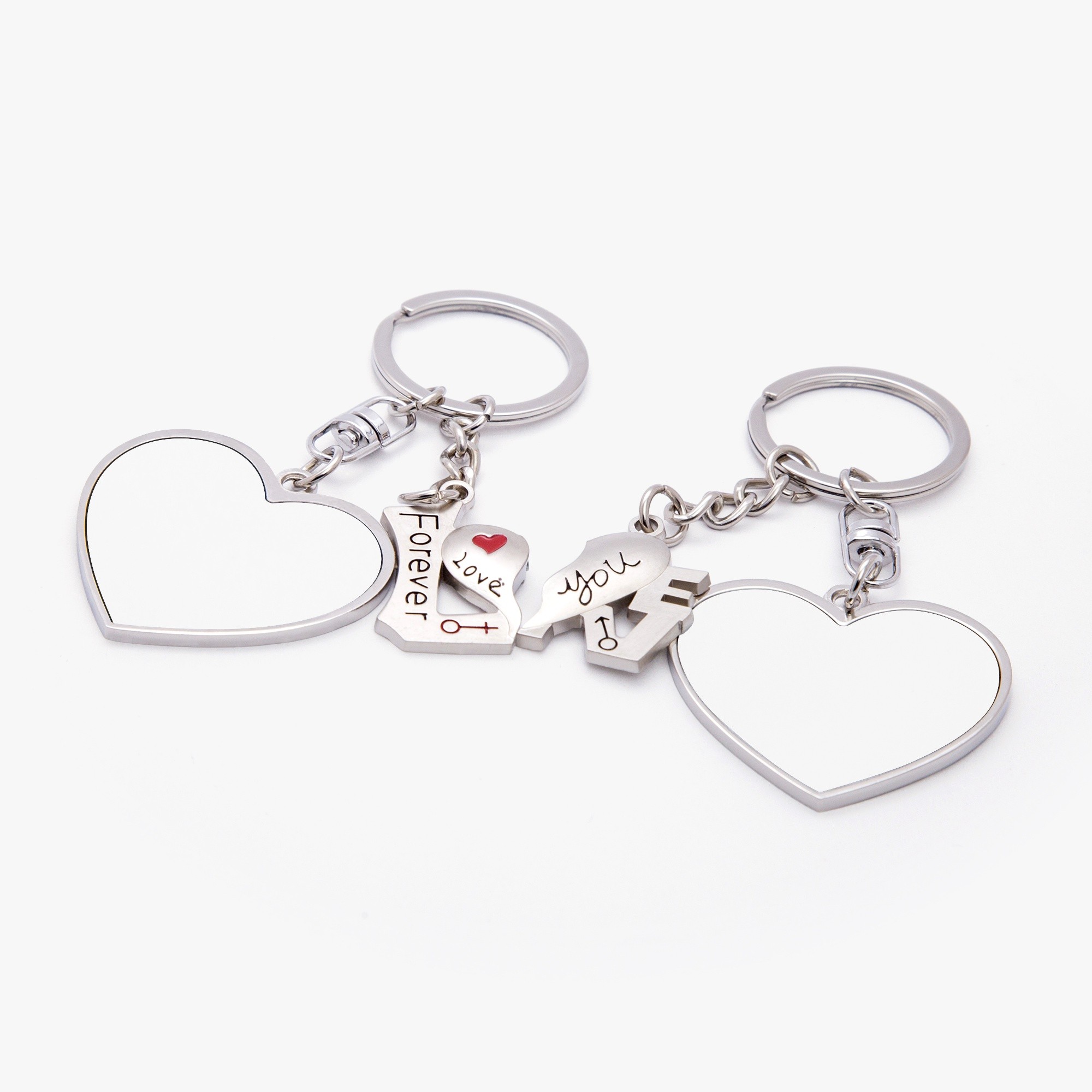 Couple Magnetic Keychain - Heart Shape for