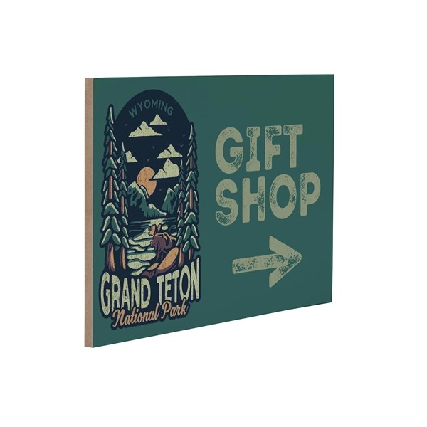 8" x 12" MDF Wood Print for