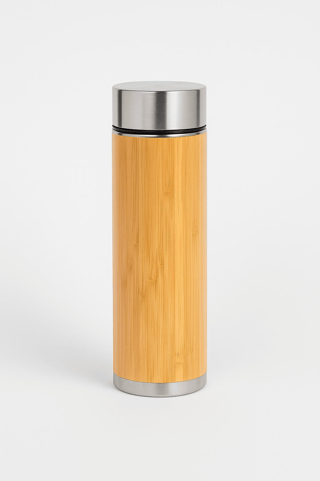 Bamboo & Stainless Steel Thermal Bottle – 500 ml for