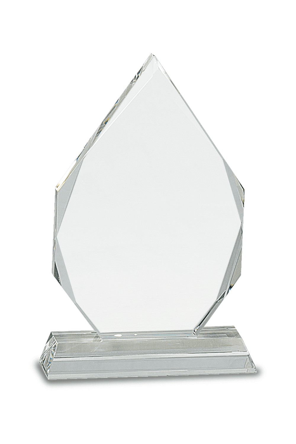 7" Diamond Crystal on Clear Pedestal Base for