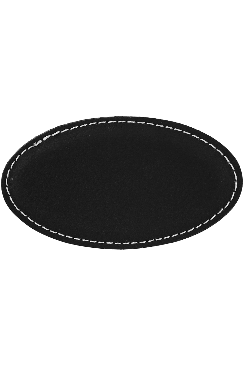 3 1/4" x 1 3/4" Leatherette Oval Badge Blank with Magnet for