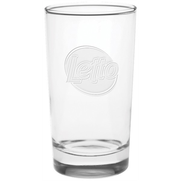 Side Water Glass - Deep Etched for