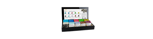 Black Wooden Gift Box with 10 teas (50 bags) for
