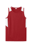 Deep Red/ White