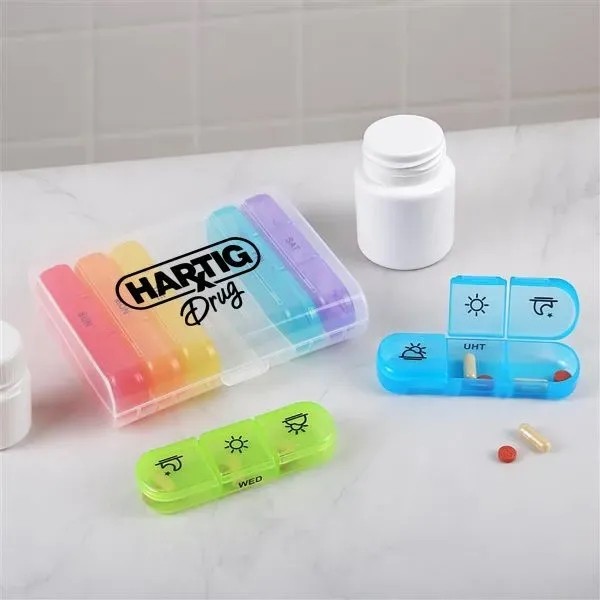 21 Compartment Pill Box for
