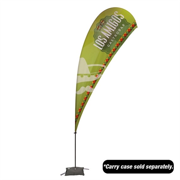 13' Value Teardrop Sail Sign Flag - 1-Sided with Cross Base for