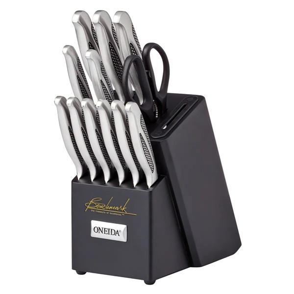 Oneida® 14 Piece Knife Set with Built-in Sharpener for