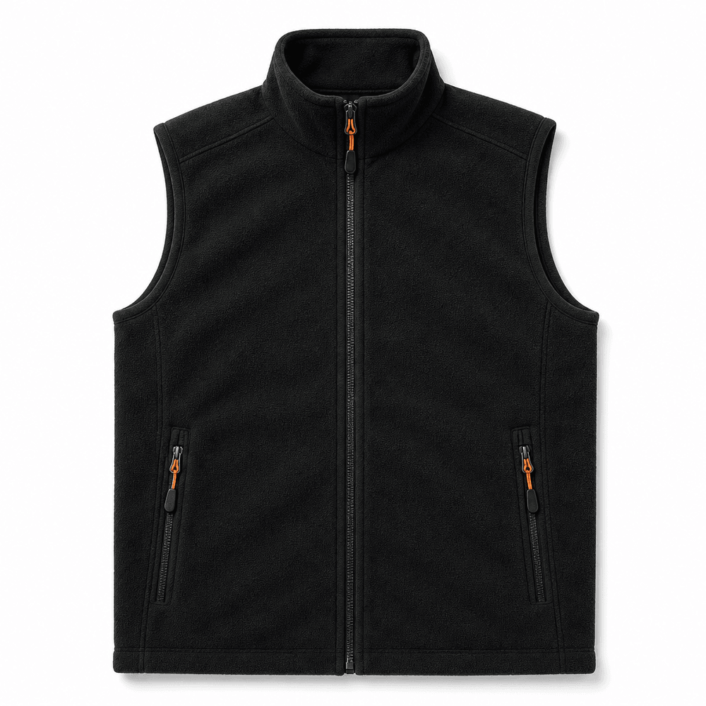 Lightweight Full-Zip Fleece Vest for