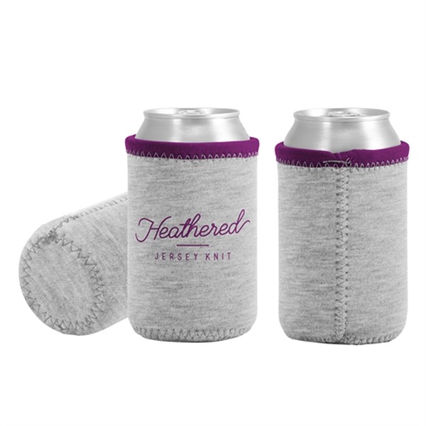 Liam Heathered Jersey Knit Neoprene Can Insulator for