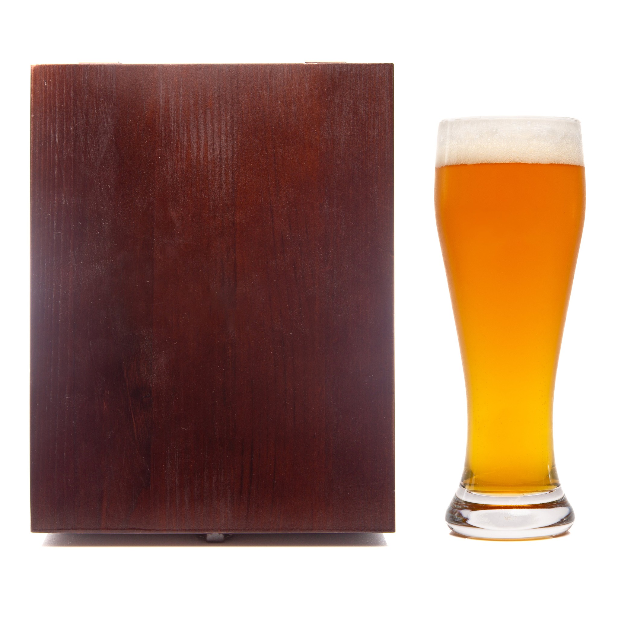 Torrey Pilsner Glass - Set of 2 - Custom Wood Box for