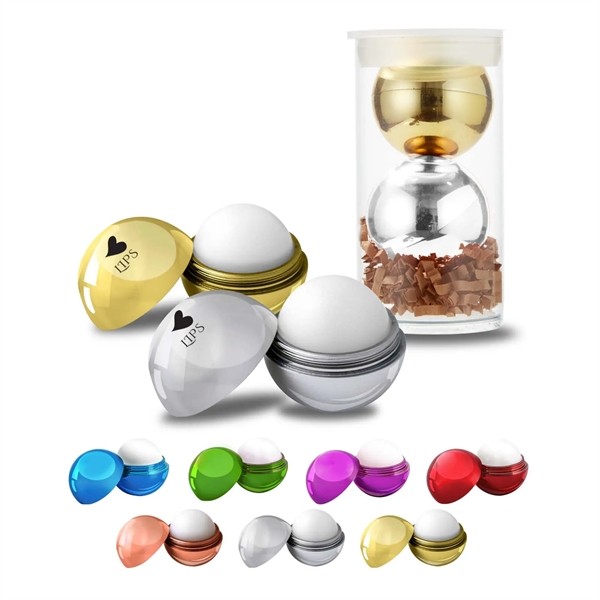 Metallic Lip Balm Set in Tube for